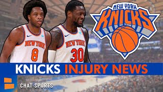 🚨 BIG Knicks Injury News Ft Julius Randle OG Anunoby Mitchell Robinson DiVincenzo amp Hartenstein [upl. by Anitserp]