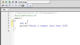 C Programming Tutorial  16 The if Statement [upl. by Esirec]