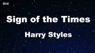 Sign of the Times  Harry Styles Karaoke 【No Guide Melody】 Instrumental [upl. by Shyamal]