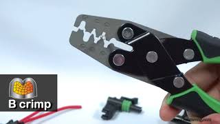 How to use Crimper for Weather Pack amp MetricPack connectors amp Seal  Licrim NoP78 [upl. by Yendroc]