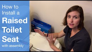 How to Install a Raised Toilet Seat with Assembly  Carex Raised Toilet Seat [upl. by Nnaegroeg113]