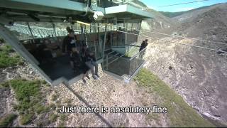 Nevis Swing with Terrified wife in Queenstown New Zealand [upl. by Beberg]