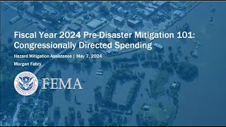 PreDisaster Mitigation 101 [upl. by Tia]