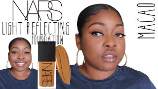 NARS Light Reflecting Foundation Macao Review ⏐Dark Skin⏐NARS Macao VS Marquises 2022 [upl. by Walther]