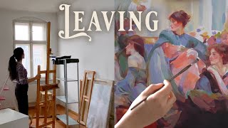 How your Fears will help you grow 🕳️🐇 Leaving Berlin and Oil Paint with me 🦋 Cozy Art Vlog [upl. by Ynnaffit611]