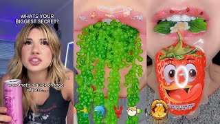 🌼 Text To Speech 🌼 ASMR Satisfying Eating  Bailey Spinn POVs Tiktok Compilations 2023 63 [upl. by Idnew137]