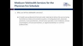 2013 Medicare Physcian Fee Schedule webinar part II [upl. by Talanta153]