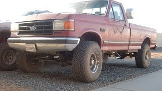 89 FORD F350 73L DIESEL 5 SPEED 4X4 [upl. by Atterys129]