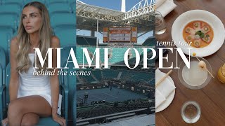 florida vlog bts miami open tennis tour chief lifestyle officer [upl. by Elyac]