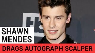 Shawn Mendes DRAGS Autograph Scalper In Viral Video  Hollywire [upl. by Faustine]