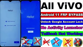 Vivo Y21 FRP Bypass Android 11  New Trick 2024  Vivo V2111 Google Account Remove  Without Pc [upl. by Apostles]