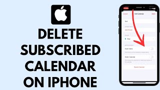 How to Delete Subscribed Calendar on iPhone EASY [upl. by Chandler575]