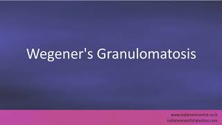 Pronunciation of the words quotWegeners Granulomatosisquot [upl. by Tierell209]