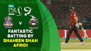 Fantastic Batting By Shaheen Shah Afridi  Quetta vs Lahore  Match 28  HBL PSL 9  M1Z2U [upl. by Eemaj491]