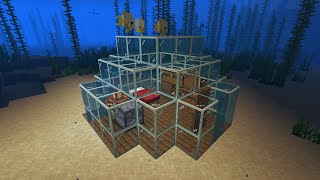 Minecraft UnderWater House Tutorial [upl. by Secnarfyram]