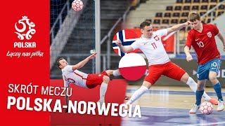 el ME w FUTSALU SKRÓT MECZU Polska – Norwegia 41 [upl. by Ahsemaj679]