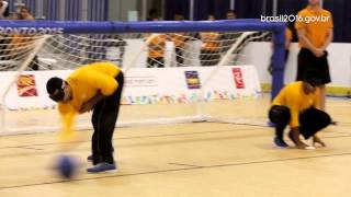 Conheça a modalidade paraolímpica do goalball [upl. by Hidie]