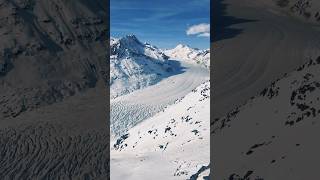 Aletsch Glacier VS Switzerland swissmountains switzerland glacier [upl. by Ynehpets]