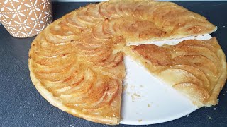 tarte aux pommes pâte feuilletée facile  CookRoutine [upl. by Antin]