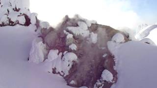 Mt Hood  A big fumarole below the Hogsback  22010 [upl. by Esimorp]