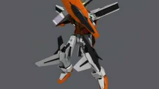 Gundam Kyrios Transformation test [upl. by Lapotin930]