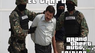 GTA 5 ONLINE  EL CHAPO GUZMAN ARRESTED GAMEPLAY [upl. by Aicilaanna]