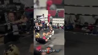 LEAKED FOOTAGE Shakur Stevenson BREAKS his hand during training [upl. by Ahsatam]