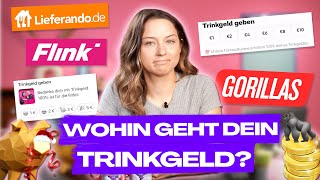 SO viel Trinkgeld kriegt dein Lieferando Gorillas amp FlinkFahrer WIRKLICH [upl. by Cohlette42]