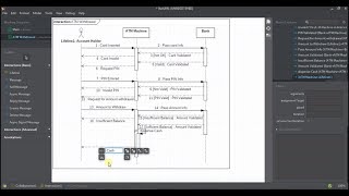 How to Draw Sequence Diagram in StarUML [upl. by Mellins]