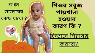 Green potty in infants  Green stool in babies in bengali  শিশুদের সবুজ পায়খানা কেনো হয় [upl. by Aicilihp295]