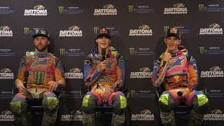 Monster Energy Supercross Press Conference Round 8  Daytona [upl. by Loralee]