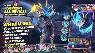 UPDATE Script Skin Gusion Legend Cosmic Gleam No Password  Full Effect amp Sound With Logo  Latest [upl. by Yelsha796]