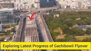 Exploring Latest Progress of Gachibowli Flyover  Gachibowli Flyover Updates  Hyderabad Roads [upl. by Rachaba]