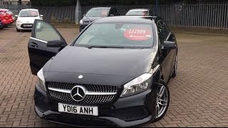 Used MercedesBenz A Class A200d AMG Line Executive 5dr Black 2016 [upl. by Jansen]