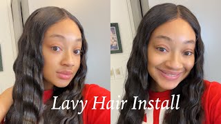 How To PLUCK YOUR LACE CLOSURE WIG amp STYLE Beginner Friendley  Ft Lavy Hair [upl. by Adaner414]