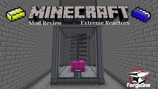 Minecraft Mod Review  Extreme Reactors  Turbine Set Up [upl. by Ellehciram]