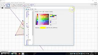 GeoGebra Tutorial costruzione punti notevoli proprietà caselle di controllo [upl. by Seumas761]