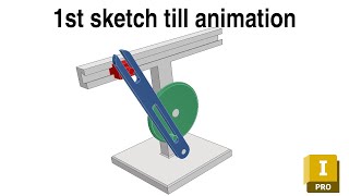 Autodesk Inventor 2024 assembly tutorial for beginners Quick Return Mechanism [upl. by Esilehc]