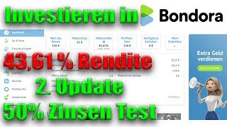 Investieren in Bondora  Portfolio Pro 50 ZINSEN Test  4361 Nettorendite nach 6 Monaten P2P [upl. by Olaznog541]