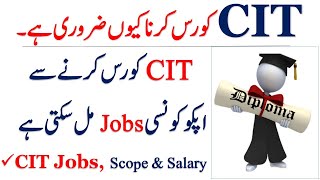 What is CIT Course  CIT Course Jobs Salary  CIT Course Keya Hota Hai [upl. by Karlan]