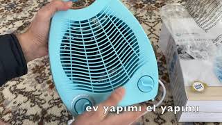 ELEKTRİKLİ ISITICI FAN TANITIM BİLİNMEYEN DETAYLARI İLE FAN MOTORU [upl. by Martinez837]