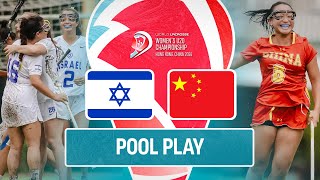 Israel v China  Pool Play Highlights  2024 World Lacrosse Womens U20 Championship [upl. by Nhabois125]