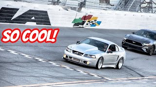 I DROVE MY MUSTANG ON Daytona International Speedway [upl. by Eilagam434]