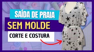 Como fazer SAÍDA DE PRAIA fácil SEM MOLDE [upl. by Lois375]