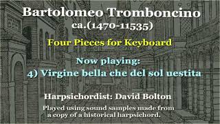 Bartolomeo Tromboncino ca 14701535 or later Four Pieces for Keyboard [upl. by Bekelja779]