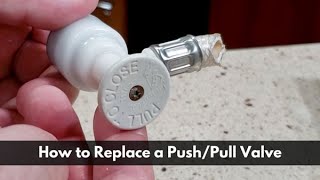 How to Replace a FlowTite PushPull Valve with a Standard Shut Off Valve for a Dishwasher [upl. by Devinna570]