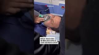 Marçal publica vídeo em ambulância depois de levar cadeirada de Datena [upl. by Vassell]