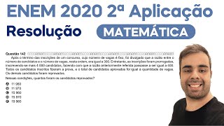 ENEM 2020  2ª APL  Após o término das inscrições de um concurso cujo número de vagas é fixo foi [upl. by Oinimreh]