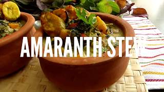 The BEST Vegan Amaranth Stew Vegan Callaloo [upl. by Yar]