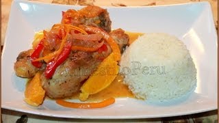 Pollo a la NaranjaChicken with orange juice [upl. by Selij]